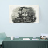 Vintager Dampfzug Banner (Messeveranstaltung)