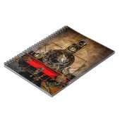 Vintager Dampfzug - Der Veteran Notizblock (Linke Seite)