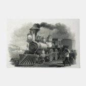 Vintager Dampfzug Fußmatte (Vorderseite)