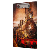 Vintager Dampfzug Klemmbrett (Links)