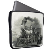 Vintager Dampfzug Laptopschutzhülle (Vorne Rechts)