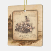 Vintager Dampfzug / Lokomotive Art. Fahrergeschenk Keramikornament (Links)