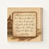 Vintager Dampfzug / Lokomotive Art. Fahrergeschenk Notizblock (Rückseite)