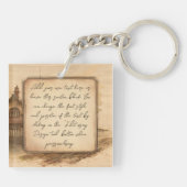 Vintager Dampfzug / Lokomotive Art. Fahrergeschenk Schlüsselanhänger (Rückseite)