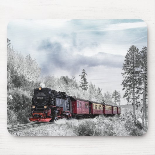 Vintager Dampfzug Motor Bahn 997243-1 Mousepad (Vorne)