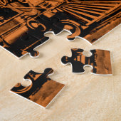 Vintager Dampfzug Motor CPRR 229 Eisenbahn Puzzle (Seite)