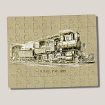 Vintager Dampfzug Motor Lokomotive Zeichnend Puzzle<br><div class="desc">Vintager Dampfzug für jeden Zugfreund - Sehen Sie sich noch viel mehr Themen in meinem Geschäft an - JETZT schauen! - es wird etwas geben,  was Sie Liebe!</div>