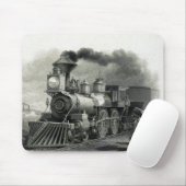 Vintager Dampfzug Mousepad (Mit Mouse)