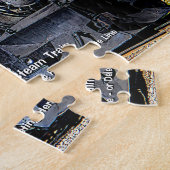 Vintager Dampfzug - Name hinzufügen Puzzle (Seite)