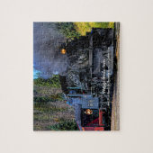 Vintager Dampfzug - Name hinzufügen Puzzle (Vertikal)