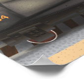 Vintager Dampfzug Poster (Ecke)