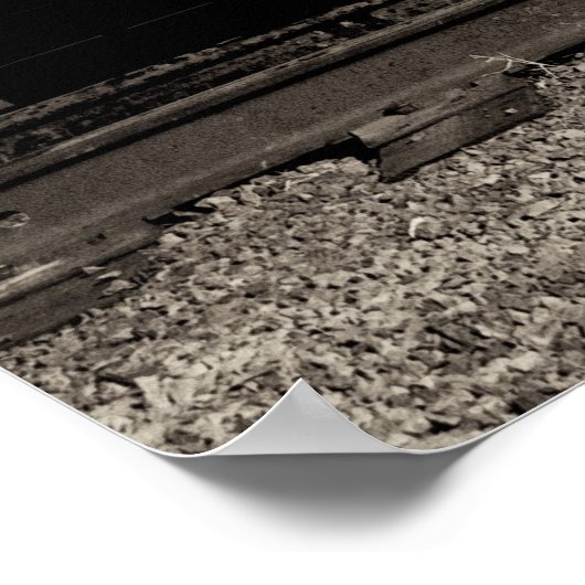 Vintager Dampfzug Poster (Ecke)