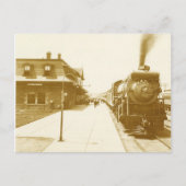 Vintager Dampfzug Postkarte (Vorderseite)