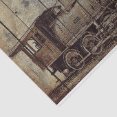 Vintager Dampfzug Seidenpapier (Ausschnitt)