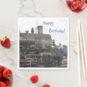 Vintager Dampfzug Serviette (Beispiel)