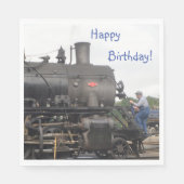 Vintager Dampfzug Serviette (Vorderseite)