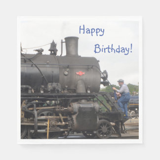 Vintager Dampfzug Serviette