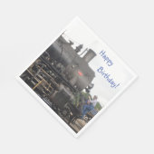 Vintager Dampfzug Serviette (Ecke)