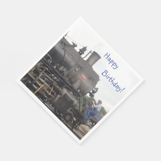 Vintager Dampfzug Serviette (Ecke)