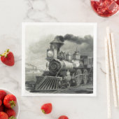 Vintager Dampfzug Serviette (Beispiel)