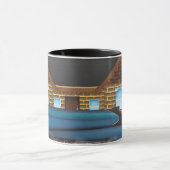 Vintager Dampfzug Tasse (Zentrum)