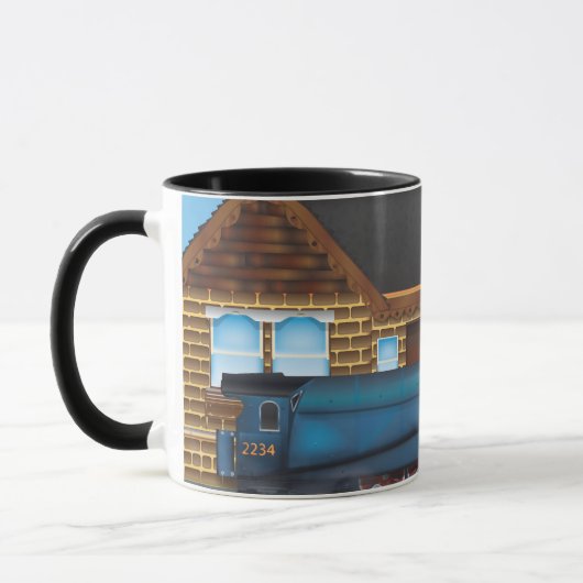 Vintager Dampfzug Tasse (Links)