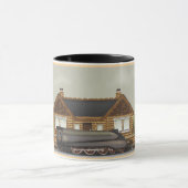 Vintager Dampfzug Tasse (Zentrum)