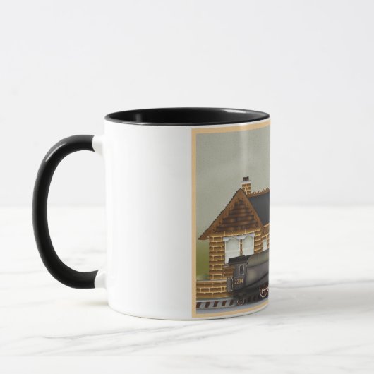Vintager Dampfzug Tasse (Links)