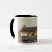 Vintager Dampfzug Tasse (Vorderseite Links)