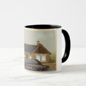 Vintager Dampfzug Tasse (VorderseiteRechts)