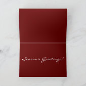 Vintager Dampfzug Weihnachten Frostig Der Schneema Karte (Innenseite)