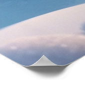 Vintager Dampfzug Winterlandschaft Schneeberg Poster (Ecke)