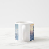 Vintager Dampfzug Winterschneeberg Espressotasse (Rückseite)