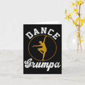 Vintager Dance Grumpa Dance Lover Vathetag Karte (Gelbe Blume)