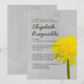 Vintager Dandelion Bridal Dusche Einladungen (Vorne/Hinten)