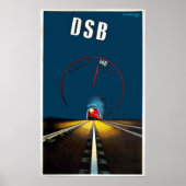 Vintager dänischer Zug Poster (Vorne)