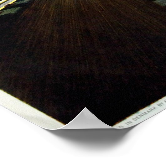 Vintager dänischer Zug Poster (Ecke)