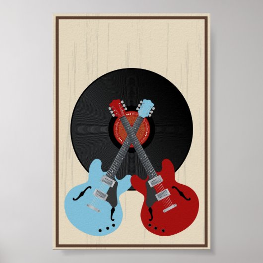 Vintager Datensatz Poster (Vorne)