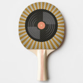 Vintager Datensatz Tischtennis Schläger (Vorderseite)