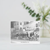 Vintager Daytona Bike Week Street View Postkarte (Stehend Vorderseite)