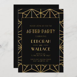 Vintager Deko der 1920er Jahre geometrisch nach Pa Einladung