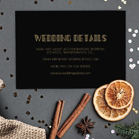 Vintager Deko der 20er Jahre Begleitkarte