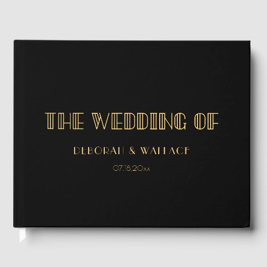 Vintager Deko der 20er Jahre Gästebuch (Vorderseite)