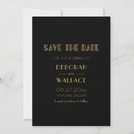 Vintager Deko der 20er Jahre Save The Date