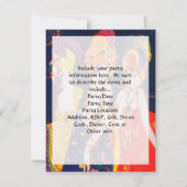 Vintager Deko Frauen mit Schmuck Einladung (Rückseite)