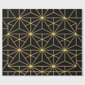 Vintager Deko geometrischer Kunst der 20er Jahre Geschenkpapier (Flach)