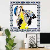 Vintager Deko Lady (Heimbüro)