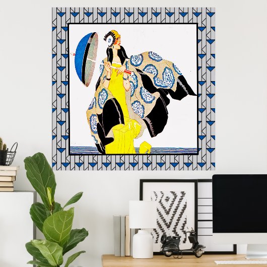 Vintager Deko Lady (Heimbüro)