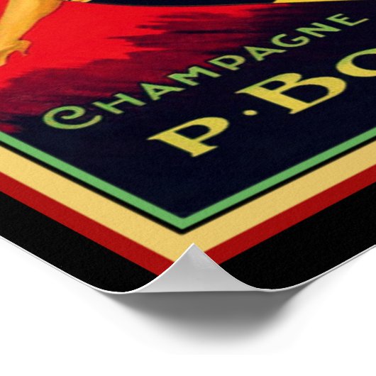 Vintager Deko " P. Boutet" Champagne (Ecke)