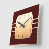 Vintager Deko Quadratische Wanduhr (Winkel)